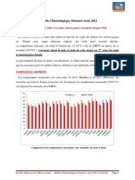 Bulletin Climatologique Mensuel Aout 2021