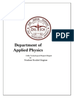 Department of Applied Physics: Nuclear Rocket Engine