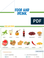 Vocabulary Food and Drink - 6th Grade