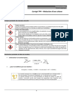 Corrigé Réduction Du Camphre