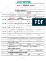 Model Answer Sheet: Relative Humidity