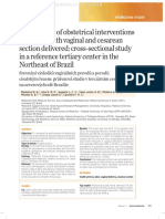 CG 2019-3-7 Comparison of Obstetrical Interventions in Women With Vaginal and Cesarean Section Delivered Cross Sectional Study in A Reference Tertiary Center in The Northeast of Brazil 113047