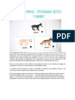 Los Pictogramas Táctiles para Los Niños Baja Vision