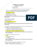 Millimeter-Wave Technology Assignment IV (20×1)