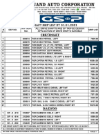 Anand Sardar - GSP DRIVE SHAFT MRP LIST DT 01.01.2021