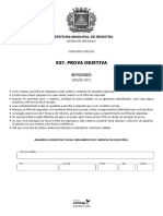 (VUNESP) PGM Registro