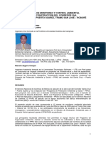 Sistema de Monitoreo y Control Ambiental en La Construccion Del Corredor Vial Santa Cruz Puerto Suarez Tramo San Jose Robore