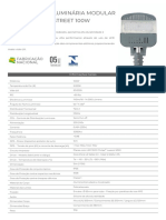 Datasheet Street Modular - 100W - Inmetro