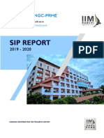 Sip Report: Iim Ranchi Ungc-Prme