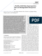 High Performance, Flexible, Solid-State Supercapacitors Based On A Renewable and Biodegradable Mesoporous Cellulose Membrane