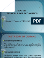 ECO 120 Principles of Economics: Chapter 2: Theory of DEMAND and Supply