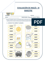 Examen Iii Bimestre - 3 Primaria