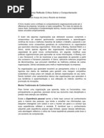 Cap 15 Uam Reflexão Critica Do Comportamento Organizacional