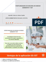 Oportunidades de Mejora en Medio Ambiente y SST