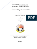 Summer Training Report On COMMERCIAL SURVEILLANCE SYSTEM USING COMPUTER VISION