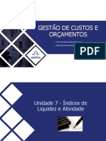 Aula 7 - Índices de Liquidez e Atividade