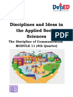 Disciplines and Ideas in The Applied Social Sciences: The Discipline of Communication MODULE 11 (4th Quarter)