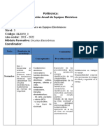 Planificacion Anual de Circuitos Electronicos