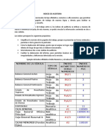 Indices de Auditoria