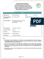 Government of Assam: Food Safety Compliance System (Foscos)