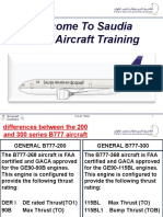 Welcome To Saudia B777 Aircraft Training: Sva Ac TRNG