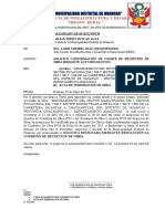 Carta Nº07-2021 Solicito Conformaciòn de Comite de Recepciòn