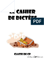 Cahier de Dictées Mots Du Trésor CP