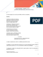 Teste de Avaliação (Poesia Do Ortónimo e Bernardo Soares, Livro Do Desassossego)