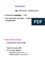 Booking & Calculations: Staff Readings: Level Book / Booking Form