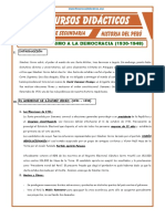 Del Militarismo A La Democracia de 1930 A 1948 para Quinto Grado de Secundaria