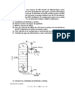 Ejercicio de Destilacion