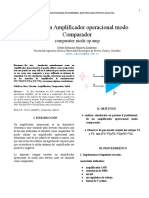 INFORME Simulacion Amplificador Como Comarador