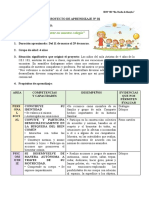 PROYECTO DE APRENDIZAJE N 01 4 Años 2019 (1) .Docxejemplo de Proyecto