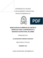 Modelación de Pavimentos de Concreto Hidráulico para La Obtención de La Respuesta Estructural Del Mismo