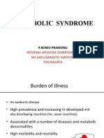 Metabolic Syndrome: Internal Medicine Departement MF Gmu/Sardjito Hospital Yogyakarta