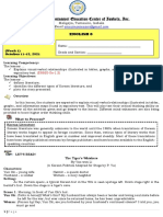 Advance Montessori Education Center of Isabela, Inc.: English 8 Learner'S Module 1 Second Quarter