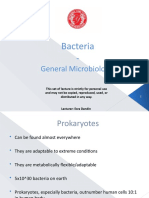 Bacteria - : General Microbiology