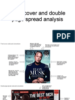 Front Cover and Double Page Spread Analysis