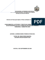 Conocimientos, Actitudes y Prácticas Sobre Uso de Drogas