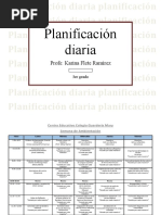 Planificación Diaria 3er Grado