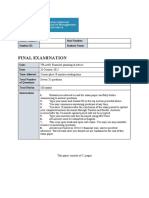 2021 T2 TPLA601 Final Exam STUDENT v1