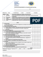 VIRTUAL DEMONSTRATION RATING/RUBRICS For Flexible Blended Learning