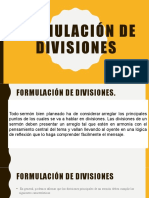 Formulacion de Divisiones