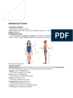 Anatomical Terms: I. Anatomic Variation