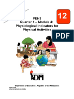 Peh3 Quarter 1 - Module 4: Physiological Indicators For Physical Activities