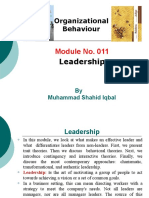 Organizational Behavior (Leadership)