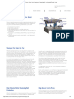 Custom Three Post Progressive Stamping Die Design With Feeder Coiler