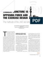 Trident Juncture 15 Opposing Force and The Exercise Design: The Methods of The JWC-led Simulated Enemy