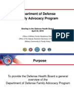 DoD Family Advocacy Program Updated