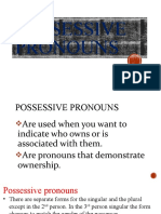 Possessive Pronouns